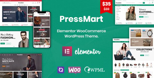 PressMart 1.2.21 – Modern Elementor WooCommerce WordPress Theme