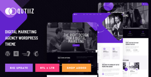 Qutiiz 1.3 – Digital Marketing Agency WordPress Websites