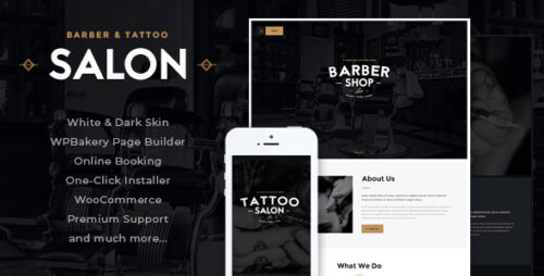 Barber 1.7 – Hair, Tattoo & Beauty Salons WordPress Theme