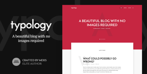 Typology 1.7.6 – Text Based Minimal WordPress Blog Theme