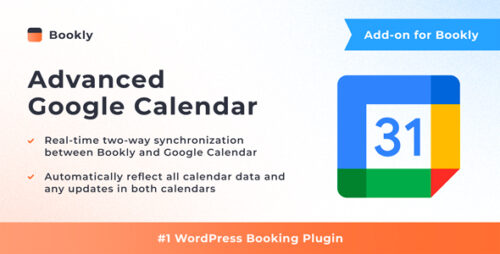 Bookly Advanced Google Calendar Addon 2.6
