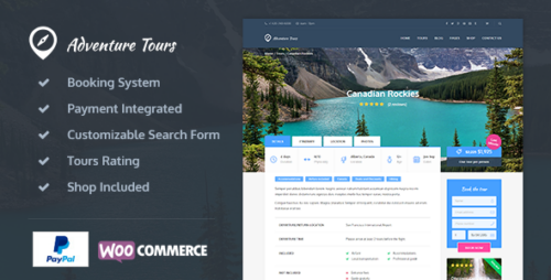 Adventure Tours 5.2.1 – WordPress Tour/Travel Theme
