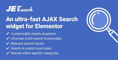 JetSearch 3.5.9 – The fastest AJAX search for Elementor