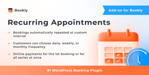 Bookly Recurring Appointments addon 5.8