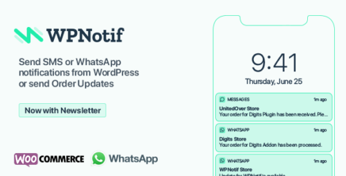 WPNotif 3.0.0.1 – WordPress SMS & WhatsApp Message Notifications