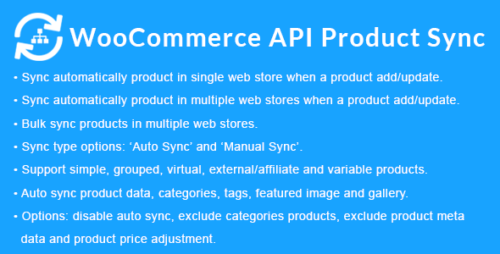 WooCommerce API Product Sync with Multiple WooCommerce Stores 2.9.1