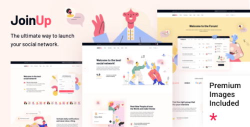 Join Up 1.2 – BuddyPress Community Theme