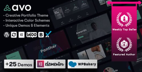 Avo 1.1.3 – Creative Portfolio & Agency WordPress Theme