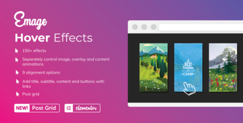 Emage 4.3.3 – Image Hover Effects for Elementor Pro