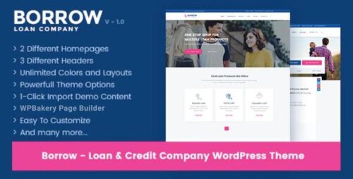 Borrow 1.6.9 – Loan Company Responsive WordPress Theme