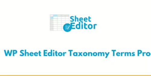 WP Sheet Editor Taxonomy Terms Pro 1.7.9